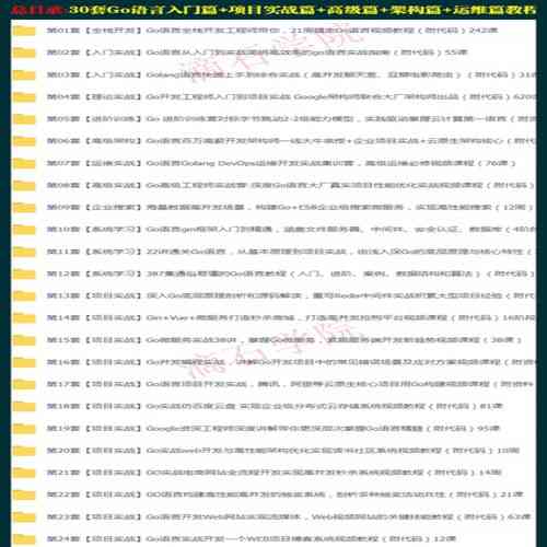 Go语言培训课程有哪些具体内容？