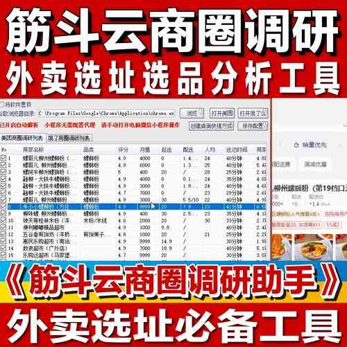 某外卖商家评论数据采集工具如何运作?