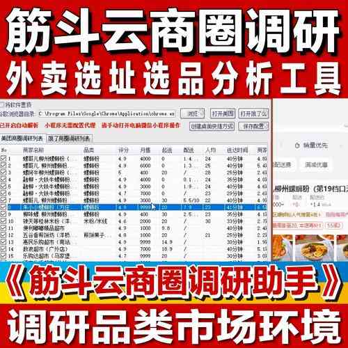 某外卖商家评论数据采集工具如何运作?